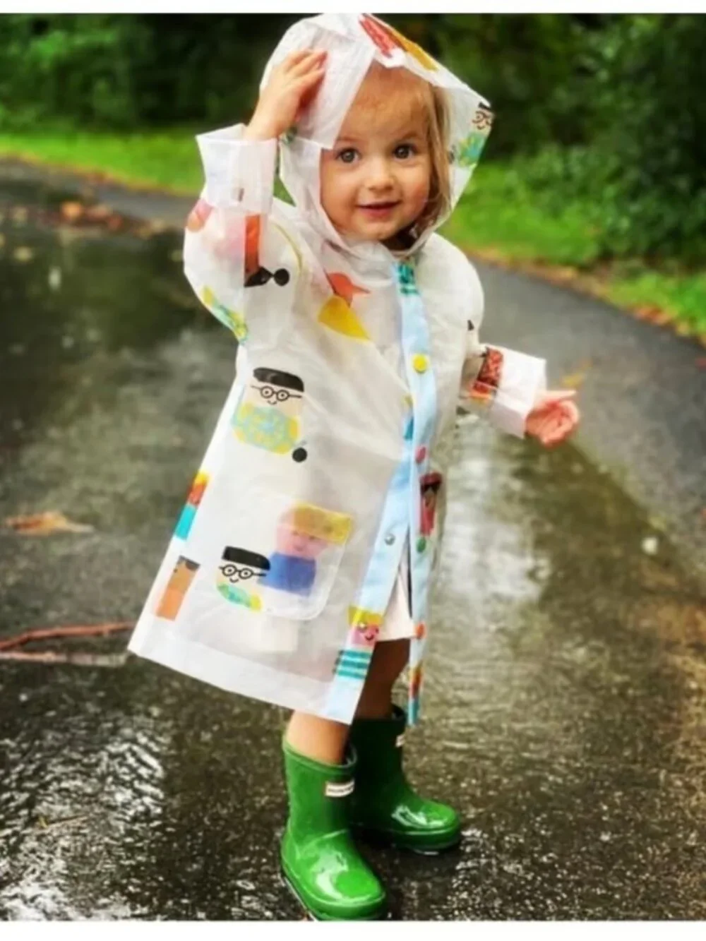 Christian Robinson Target Kids Character Print Rain Jacket Sz. 4T